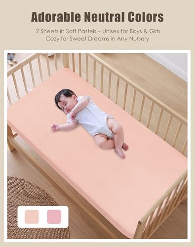SWEET DOLPHIN 2-Pack Muslin Crib Sheets - Image 4