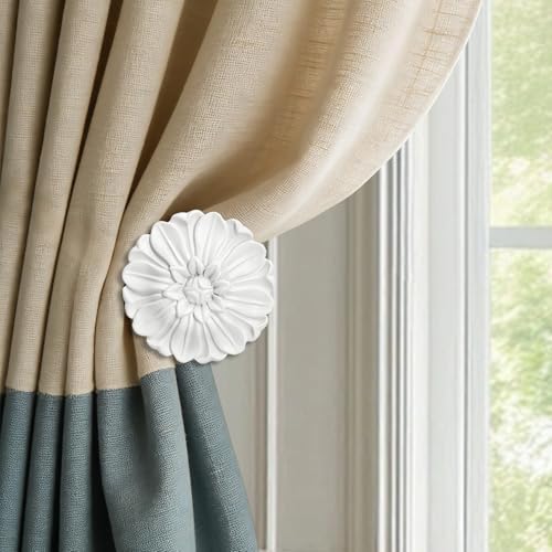 White Blossom Curtain Holdbacks Set 2 - Image 6
