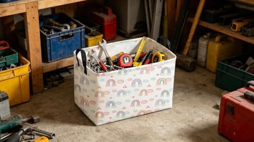 Sanjiaofeng Rectangular Rainbow Basket, Storage Bins - Image 2