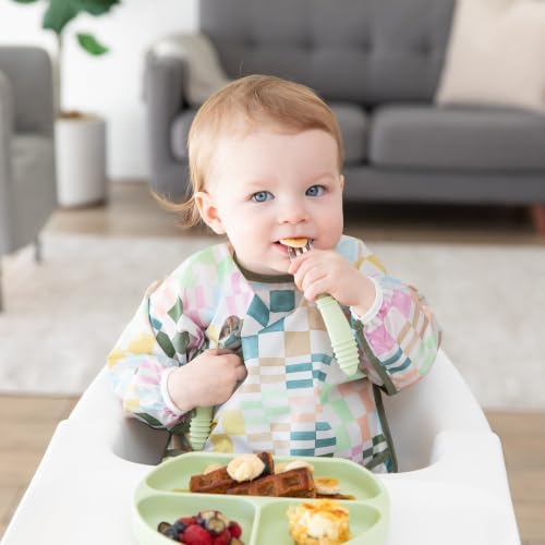 Bumkins Sleeved Bib for Girl or Boy, Baby and Toddler for 6-24 Mos, Essential - Image 3