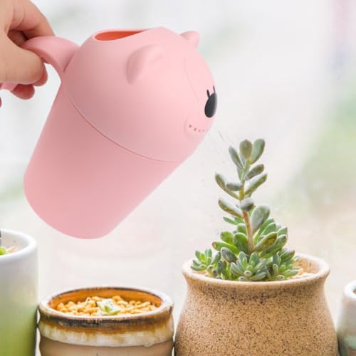 Cartoon Bear Baby Bath Rinse Cup Shampoo Scoops PP Pink - Image 7