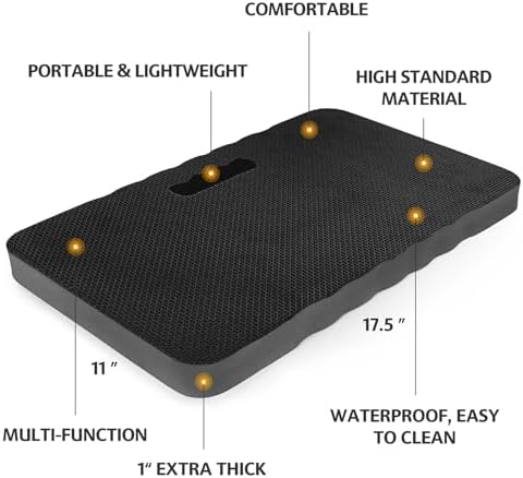 HOOPLE Extra Thick Kneeling Pad 2 Pack, Large Foam Kneeling Cushion - Image 2