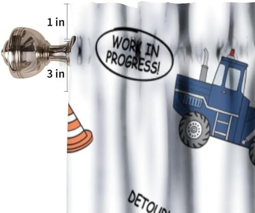 Construction Truck Valance Curtains - Image 3