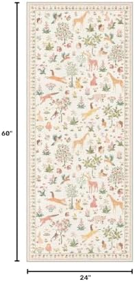 BESBLEE 2X5 Washable Kitchen Runner Rug, Animal Non Slip - Image 2