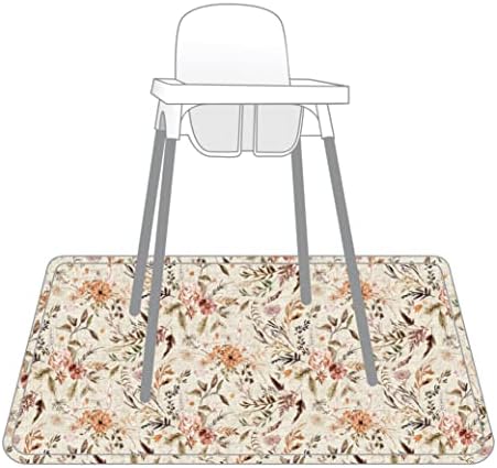 BapronBaby Delilah Floral Waterproof Splash Mat Catch All Floor Cover - Image 3