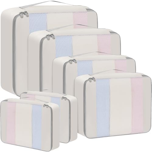 BAGAIL 6 Set/8 Set/10 Set Packing Cubes Various Sizes Packing Organizer by BAGAIL