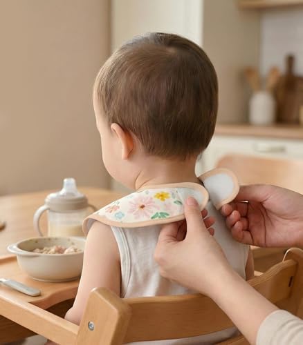 3 Pack Waterproof Baby Bibs for Eating, Mess Proof Feeding Bib - Image 3