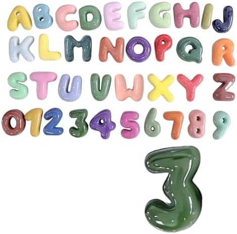 4 Inch Gypsum Letter or Number for Wall Decor, Single Alphabet or Digit for by Train2decor