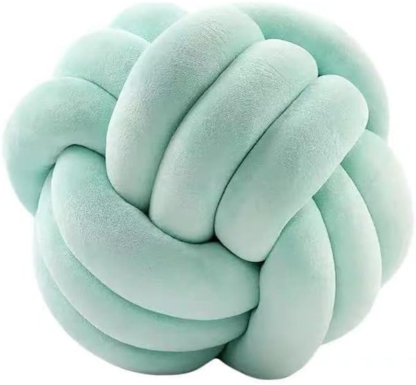 Petrella Light Green Knot Pillow Ball, 11 Inch Decorative Pillow by Petrellatoy