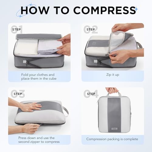 OlarHike 10 Set Compression Packing Cubes - Image 3