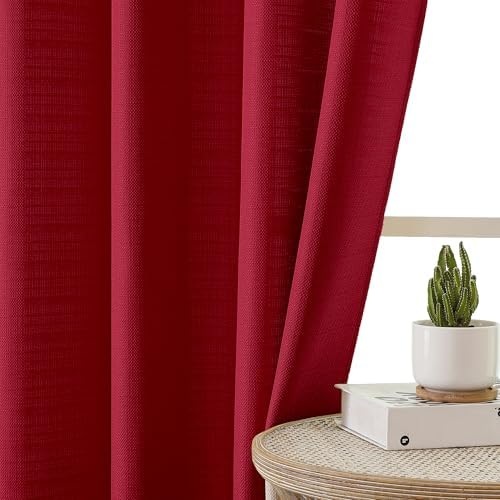 Chyhomenyc Red Short Curtain Valance - Image 4