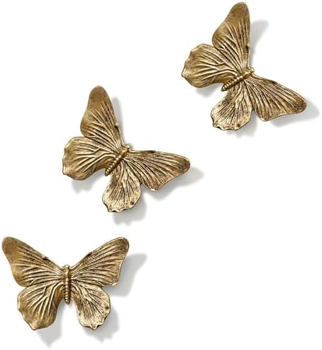GUSFREUD 3D Butterfly Wall Decor Set – Resin Wall Decor by GUSFREUD