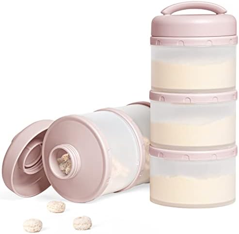 Termichy Stackable Formula Dispenser Portable Milk Powder Container, 2 Pack by Termichy