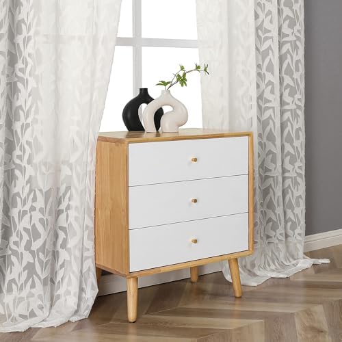 Lecloud Leia Ivory Sheer Curtains 54 Inch Length 2 Panels, Voile Light - Image 7