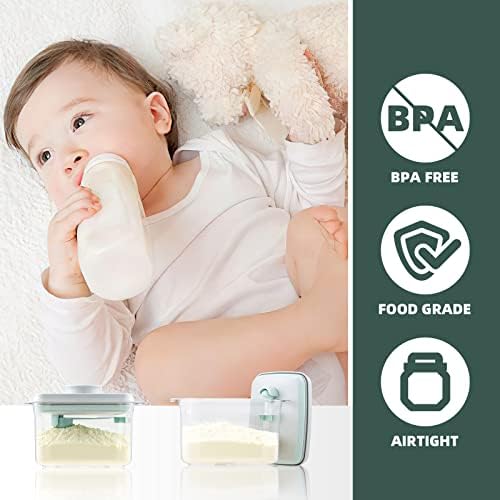Baby Formula Container, 14oz Airtight Milk Powder Dispenser - Image 3
