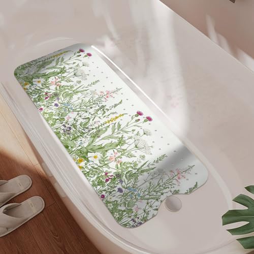 Non Slip Bathtub Mat, Flower Bath Mat by Unknown