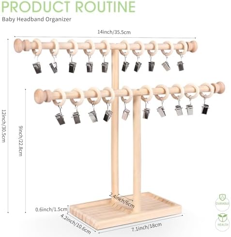 POVETIRE Headband Holder Bow Organizer - Image 3