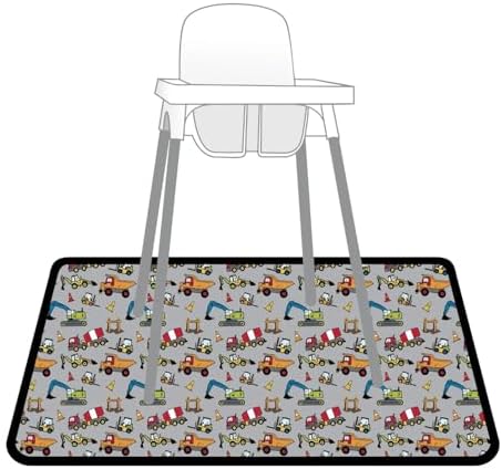 BapronBaby Construction Zone Waterproof Splash Mat Catch All Floor Cover - Image 3