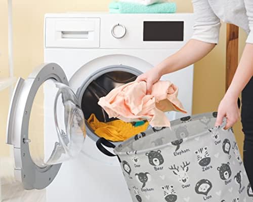 Kids Laundry Hamper, Baby Laundry Basket Animal Storage Baskets - Image 3