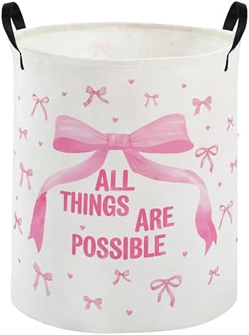 Kids Laundry Basket Bowknot Hamper by DDBASKET