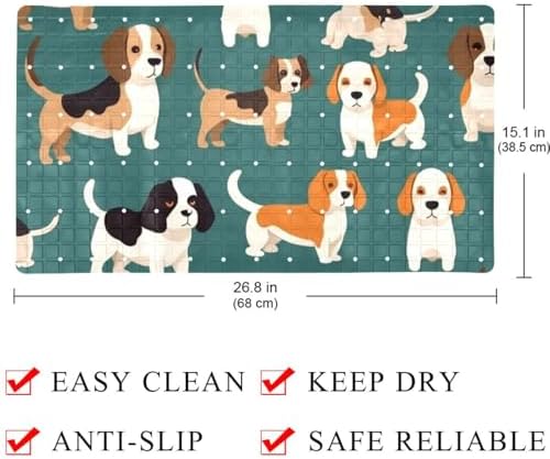 Shower Mat Bathtub Mat, 26.8x15.1 inch, Non-Slip Bath Mat - Image 4