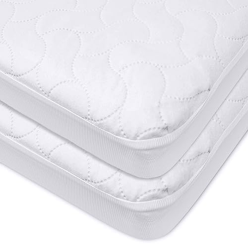 American Baby Company 2 Pack Waterproof Mini Crib Mattress Protector 38x24" by AmericanBabyCompany