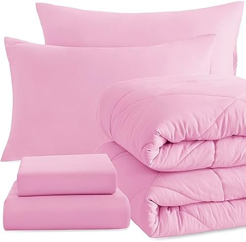NTBAY Twin Microfiber Bed in a Bag, Comforter Set by NTBAY
