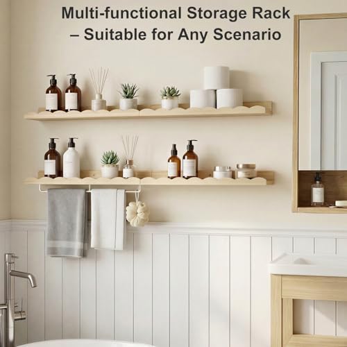 Fixwal Nursery Shelves, 24 Inch Floating Bookshelves - Image 5