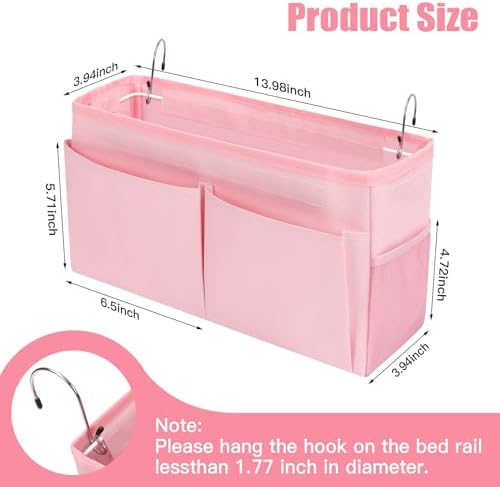 Bedside Caddy Organizer with Fixed Straps, Bunk Bed Caddy ideal - Image 2