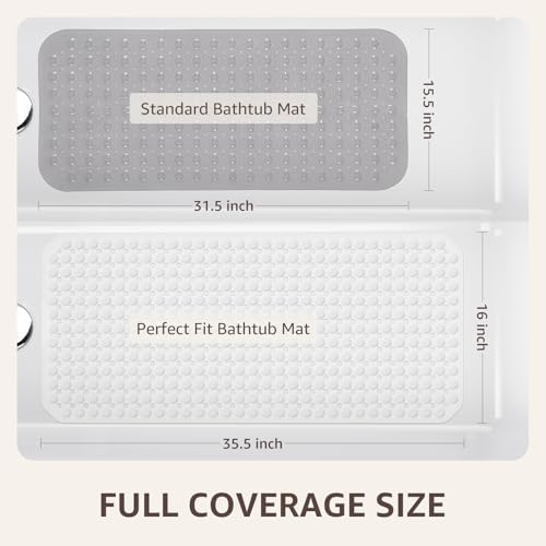 OTHWAY Bath Tub Shower Mat Non Slip, Bathtub Floor Liner Mats - Image 4