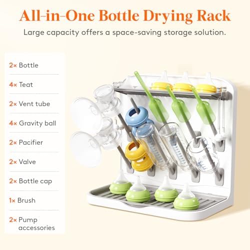 Lifewit 10-Hooks Baby Bottle Drying Rack - Image 3