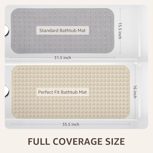 OTHWAY Bath Tub Shower Mat Non Slip, Bathtub Floor Liner Mats - Image 4