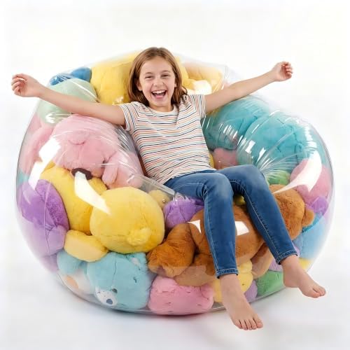 NTYNTY Clear Stuffed Animal Storage Bean Bag Chair by Unknown