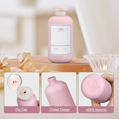 6.8oz Travel Bottles for Toiletries, Empty Plastic Squeeze Bottles - Image 6
