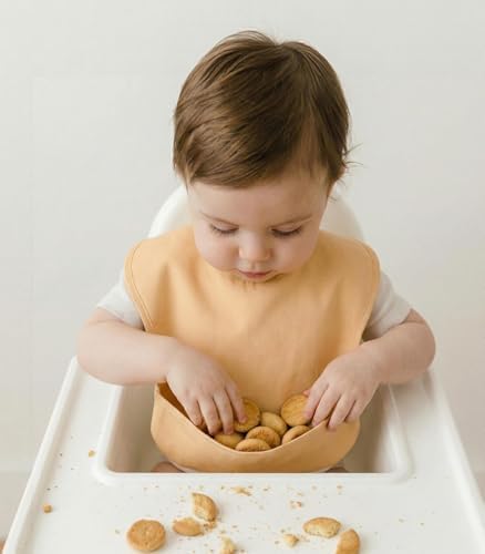 3 Pack Waterproof Baby Bibs for Eating, Mess Proof Feeding Bib - Image 6