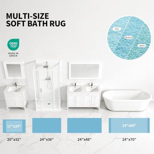 ILANGO Bathroom Rugs 36" × 24", Extra Soft Absorbent Microfiber Bath Rugs - Image 4