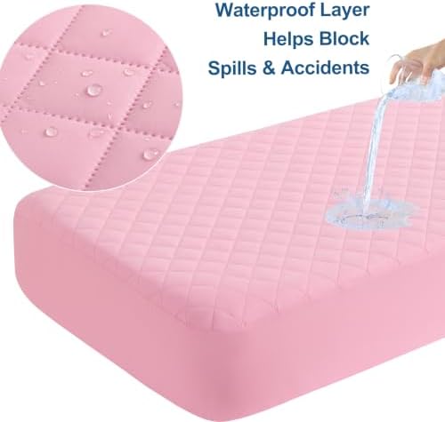 BEDSUM 2-Pack Waterproof Mini Crib Mattress Protector - Image 3
