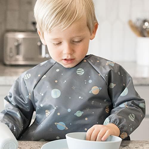 Tiny Twinkle Long Sleeve Bib for Babies & Toddlers | Waterproof Smock Bib for - Image 3