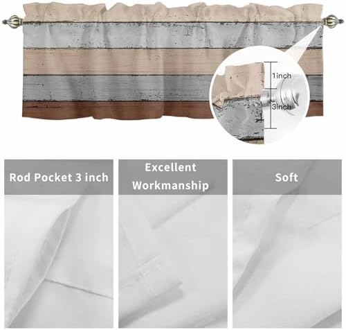 Farmhouse Fall Kitchen Curtains Valances - Image 7