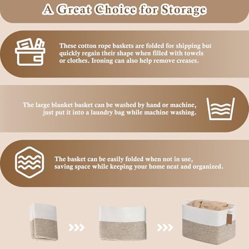 Goodpick 50L Large Woven Rope Storage Basket - Image 7