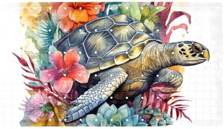 Shower Mat Non Slip, Turtle Flower Anti Slip Bath Mat by Anna+Cowper