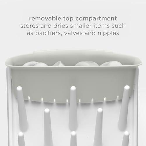 Ubbi Vertical Baby Bottle Drying Rack, Space Saving Countertop Bottle Dryer - Image 4