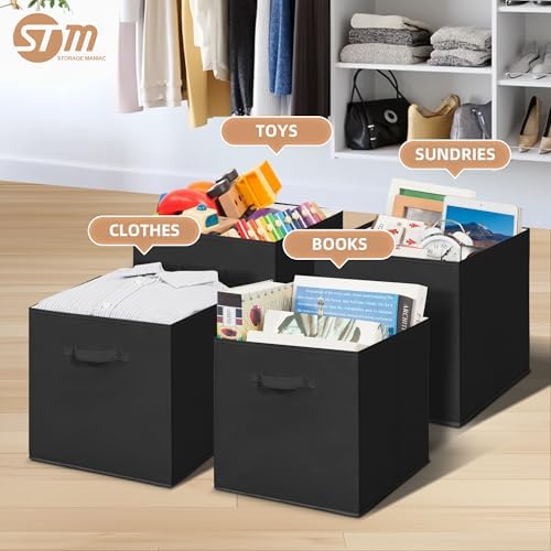 STORAGE MANIAC Storage Cubes, 13 Inch 8 Pack Collapsible Fabric Shelf Bins - Image 2