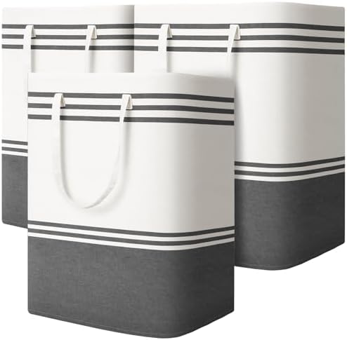 3 Pack Large Laundry Baskets, Laundry Hampers, Freestanding Waterproof by EpicTotes