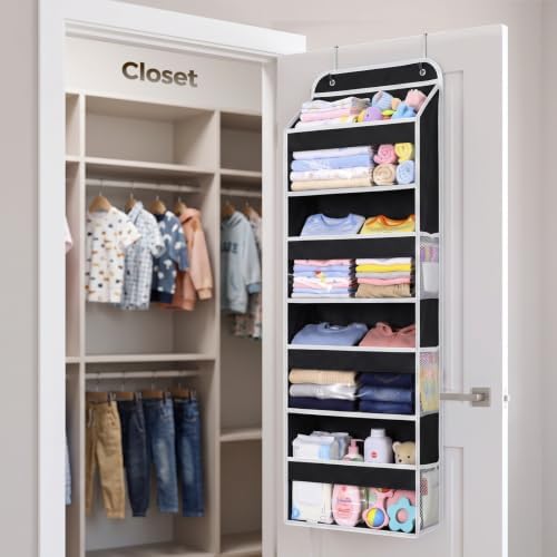 LAMU Over the Door Organizer, Large Capacity Behind the Door Storage - Image 2