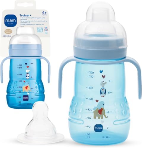 MAM Trainer Sippy Cup for Toddlers 1-3, 8 oz. Transition Drinking Cup by MAMBabyUSA