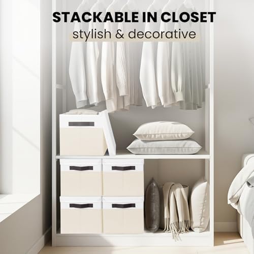 Large Nursery Closet Organizer Bins - 23 QT Decorative Storage Baskets - Image 4