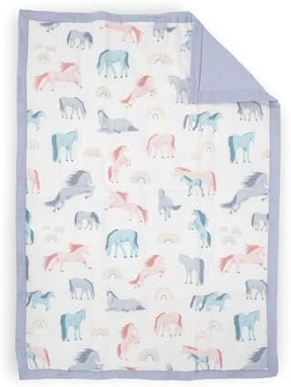 Little Unicorn Toddler Bedding 3-Piece Set | Includes Comforter, Crib Sheet & - Image 5