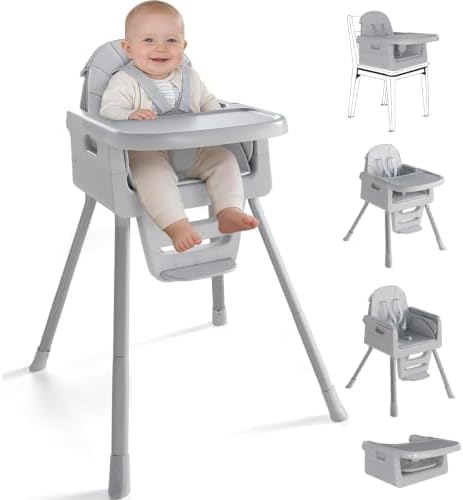 Baby High Chair for 6 Months+, Foldable High Chairs for Babies and Toddlers by Unknown