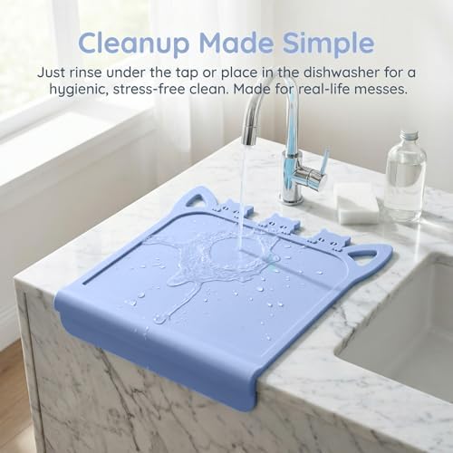 Silicone Toddler Placemat with Teething Table Edge Bumper - Image 7